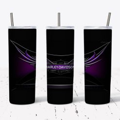 Harley Davidson Purple Design for 20 oz Skinny Tumbler