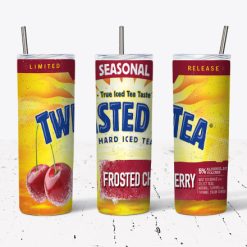 Twisted Tea Frosted Cherry design for 20 oz Skinny tumbler