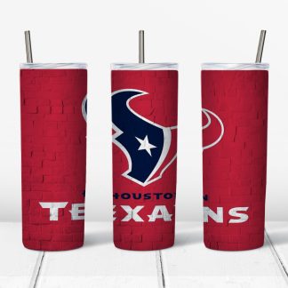 Houston Texans 20 oz Skinny Tumbler Design