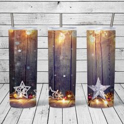 Chrismas Stars design for 20oz skinny Tumbler
