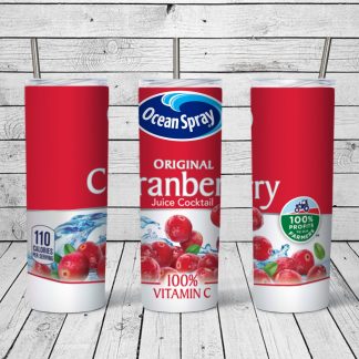 OceanSpray Original Cranberry design for 20 oz Skinny tumbler