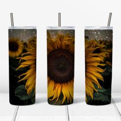 Sunflower Design for 20oz skinny Tumbler