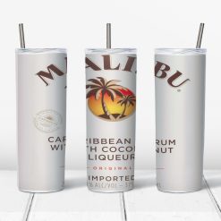 Malibu Carebbean Rum design for 20 oz skinny tumbler