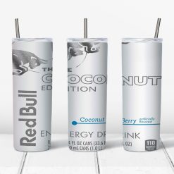 Red Bull Coconut Edition design for 20 oz skinny tumbler