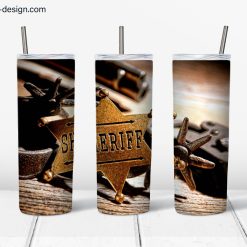 I Shot The Sheriff design for 20oz Skinny Tumbler