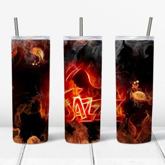 Fire On Jazz design for 20 oz skinny tumbler