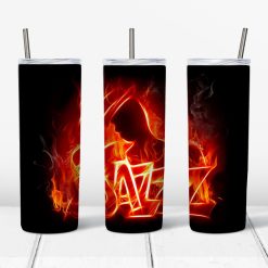 Black Jazz on Fire design for 20 oz skinny tumbler