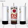 Jim Beam Red Stag Barel design for 20oz skinny tumbler Jim Beam Red Stag Barel design for 20oz skinny tumbler
