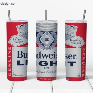 Old Budweiser Design for 20 oz skinny tumbler