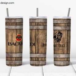 Buffalo Trace & Bacardi design for 20oz Skinny Tumbler