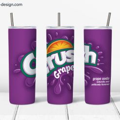 Crush Grape Design for 20 oz skinny tumbler