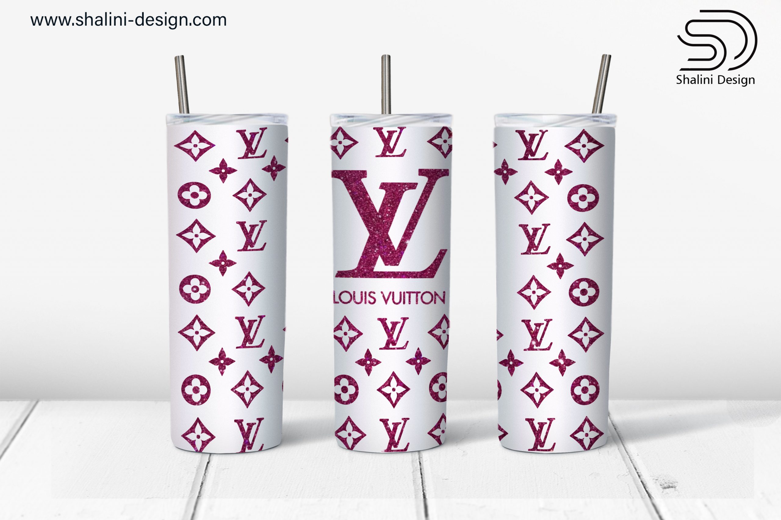LV White and Purple PNG Tumbler Wrap – Glitter N Glitz Designs