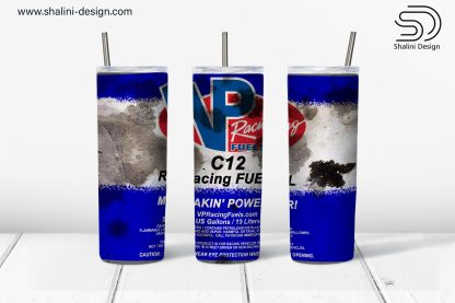 VP Racing Fuel C12 stained design for 25oz skinny tumbler
