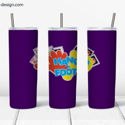 Hand ‘N Foot Card Game Purple design for 20 oz skinny tumbler