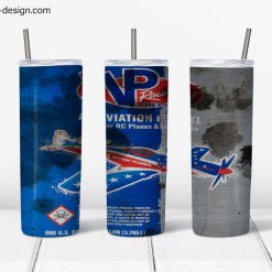 VP Racing Aviation Fuel Stained design for 20 oz skinny tumbler