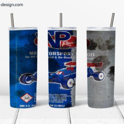 VP Racing Motorsport Fuel Stained design for 20 oz skinny tumbler