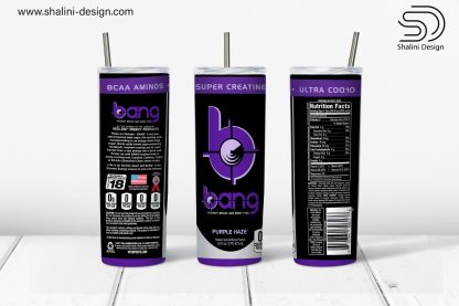 Bang Purple Haze design for 20oz skinny tumbler