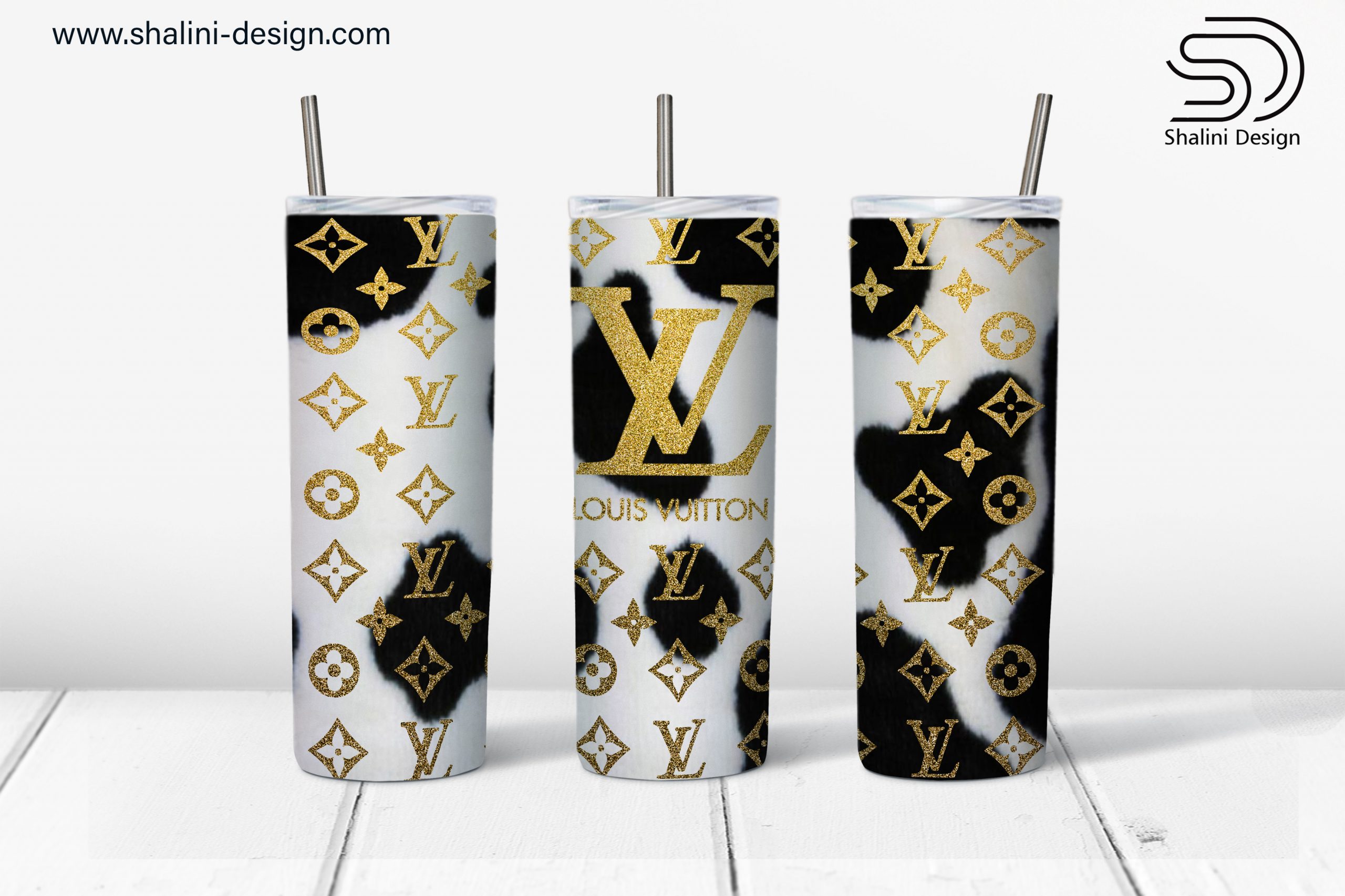 LV Brown & Gold Sublimation Tumbler – Vickie's Creation