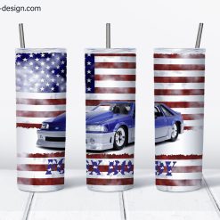 Mustang Fox Body Design 20oz Skinny Tumbler