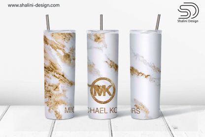 Michael Kors Golden Marble design for 20oz Tumbler