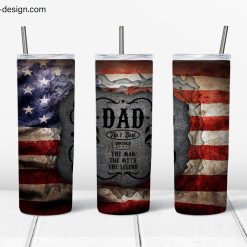Dad the Man the Myth the Legend design for 20oz tumbler