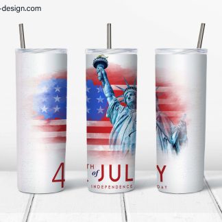 Statue of Liberty 4th of July Design 20oz tumbler
