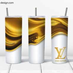 Louis Vuitton Liquid Gold design for 20oz tumbler