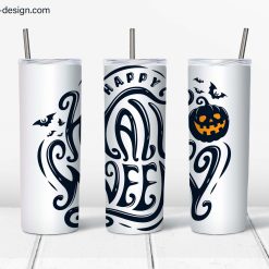 Halloween 20oz Skinny Tumbler Design