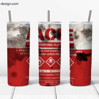 ACE Starting Fluid Stained Design for 20oz tumbler