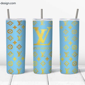 LV Golden Violet Design for 20 oz tumbler