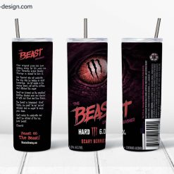 Monster Brewing The Beast Unleashed Scary Berries design for 20oz tumbler
