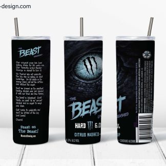 Monster Brewing The Beast Unleashed  Citrus Mashed Up design for 20oz tumbler