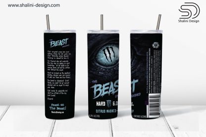 Monster Brewing The Beast Unleashed  Citrus Mashed Up design for 20oz tumbler