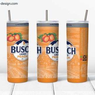 Busch Light Peach design for 20oz tumbler
