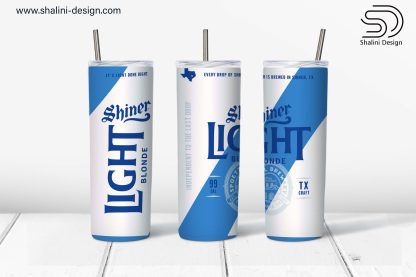 Shiner Light Blonde design for 20oz design